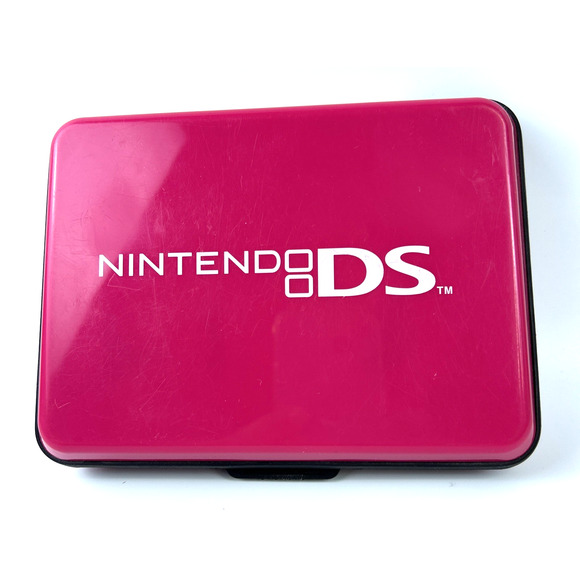Nintendo DS Pink Hard Shell Travel Case 6 games slots, stylus slot - Picture 1 of 9